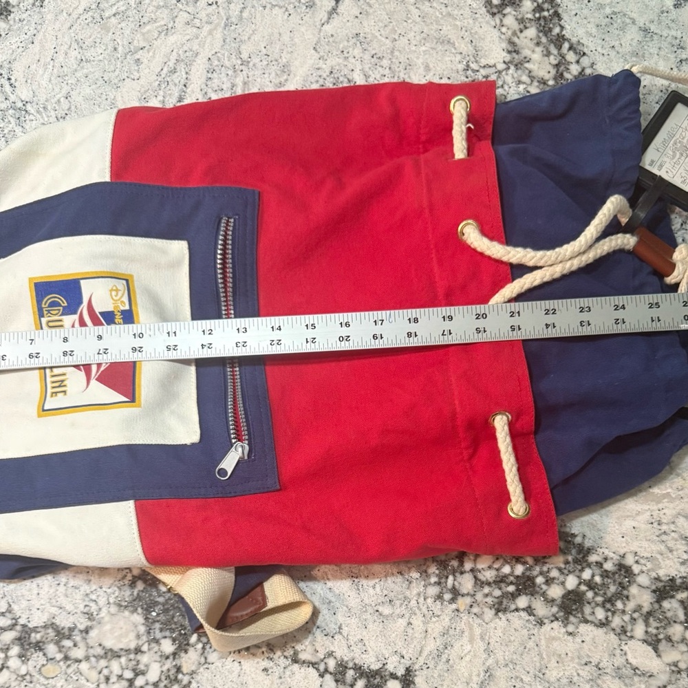 Disney Cruise Line Red, Blue, and White Duffle Bag - Picture 11 of 15